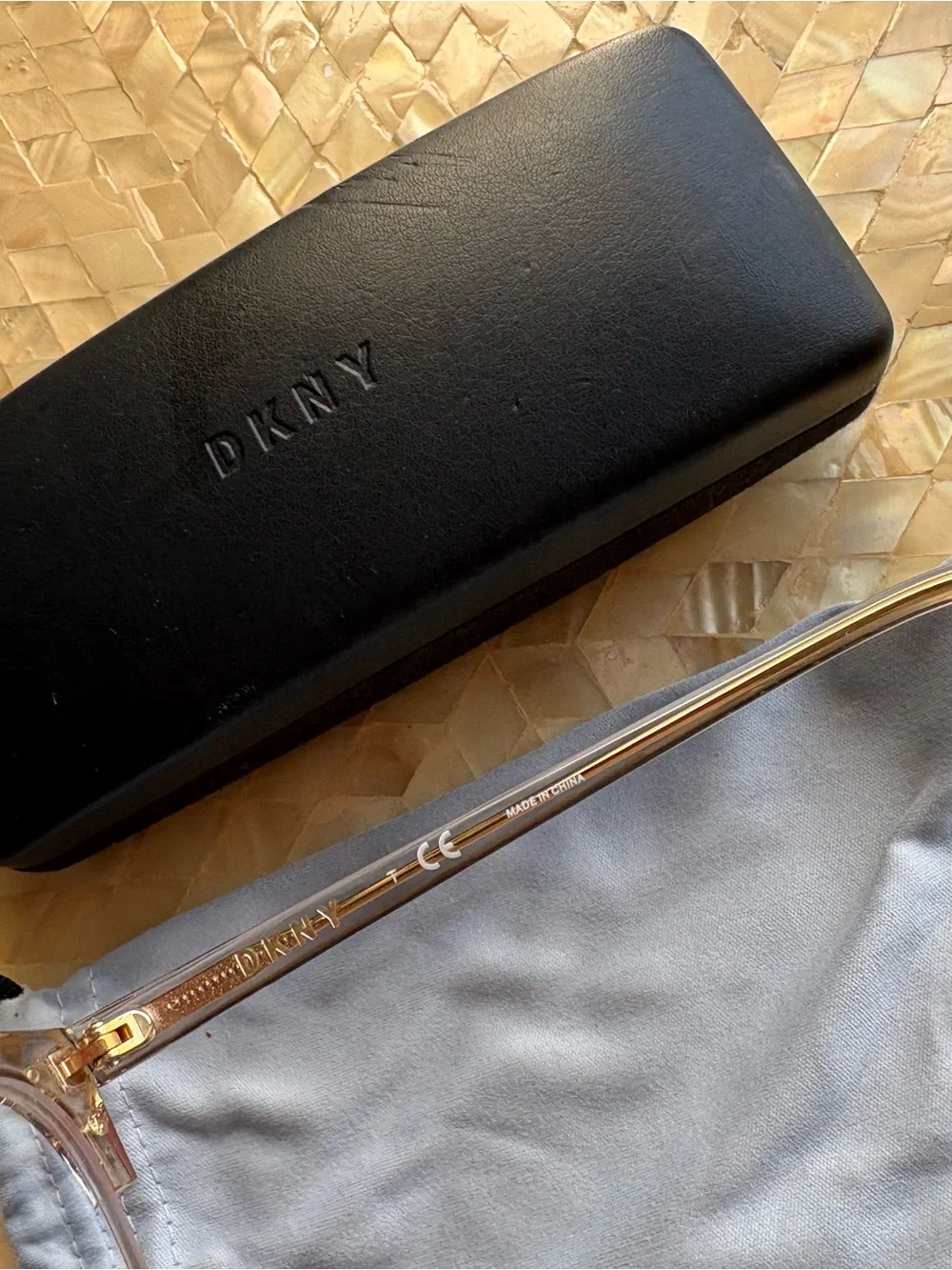 DKNY DY5655 Women's Translucent Nude Cat-Eye Glasses